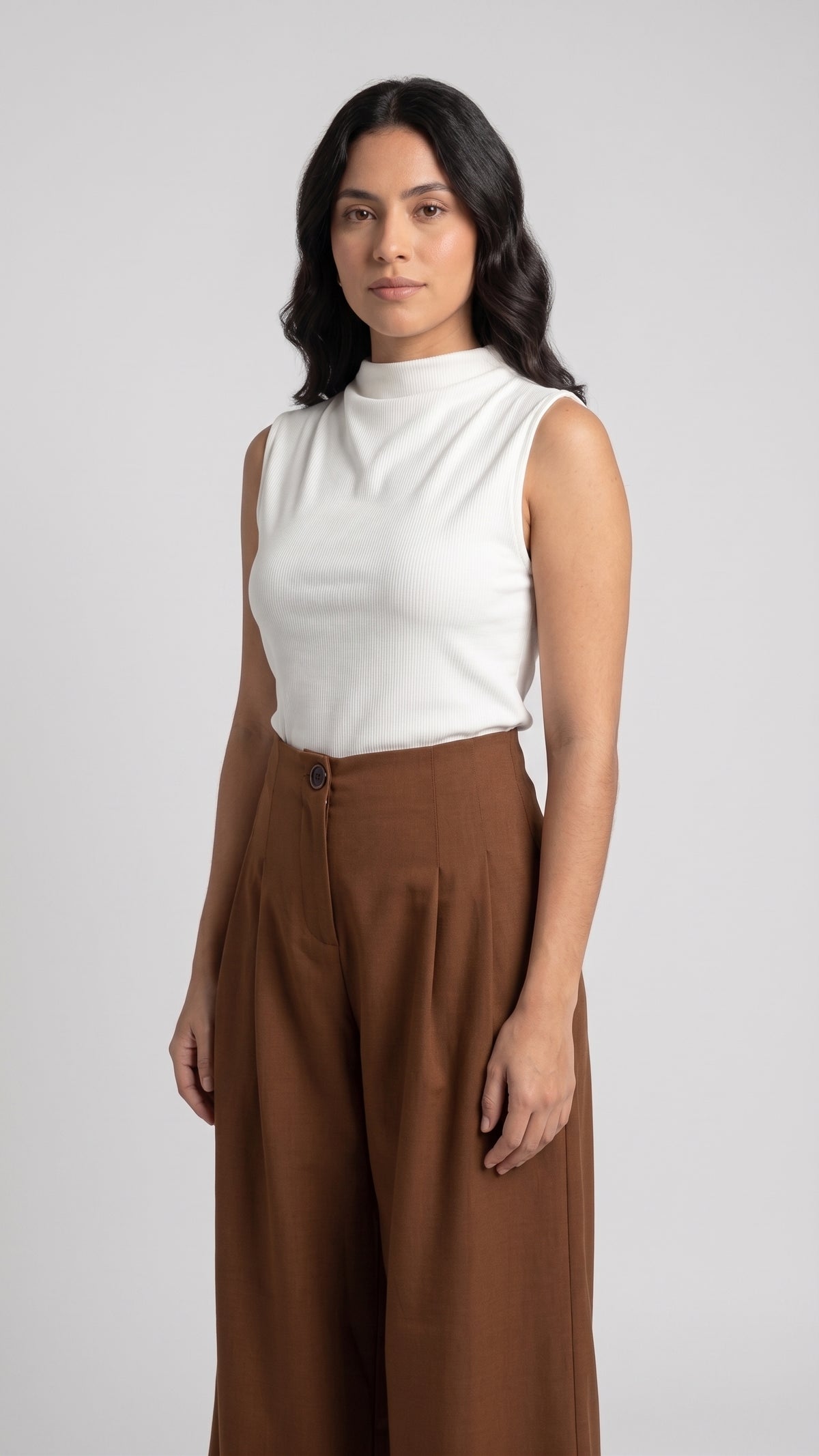 Pantalón Sastre Wide-Leg con Pinzas