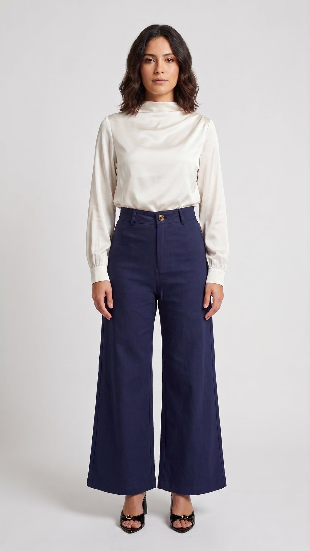 Pantalón Sastre Wide-Leg de Tiro Alto