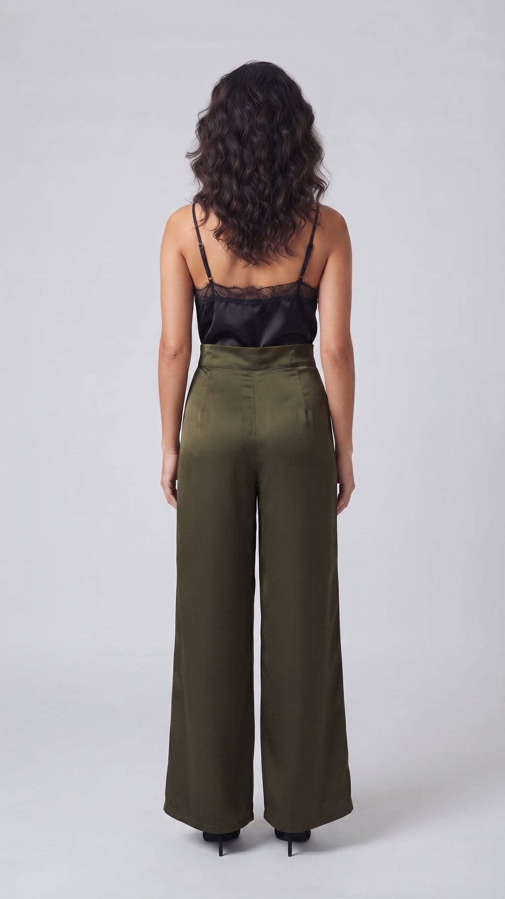 Pantalón Wide-Leg de Satin