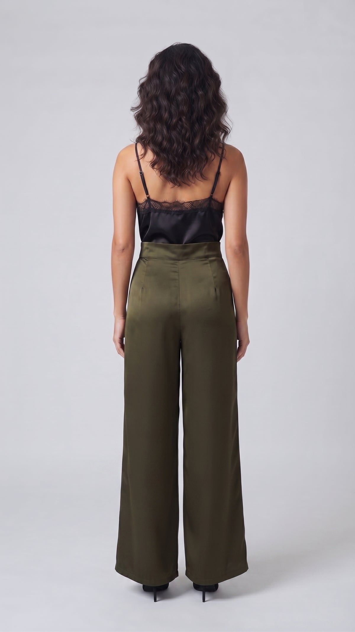 Pantalón Wide-Leg de Satin