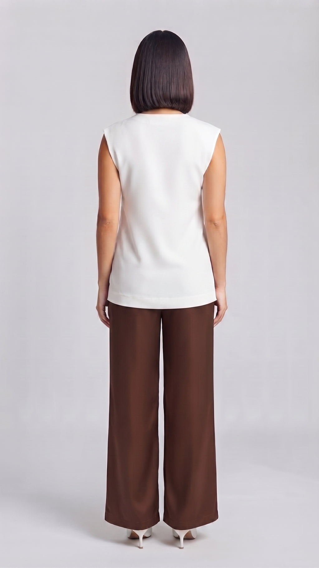 Blusa Estructurada Cruzada con Argolla Dorada