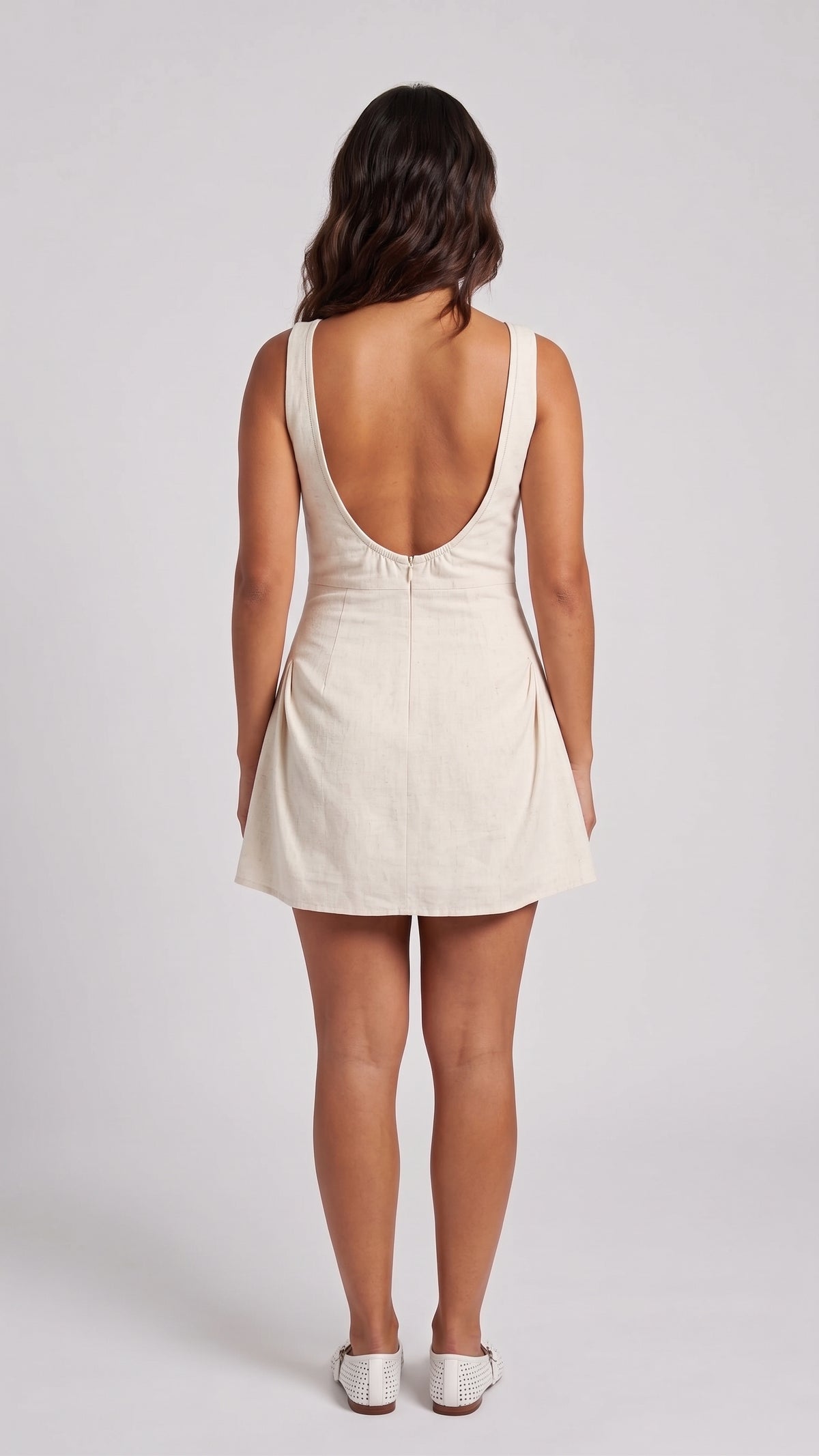 Vestido Mini de Lino