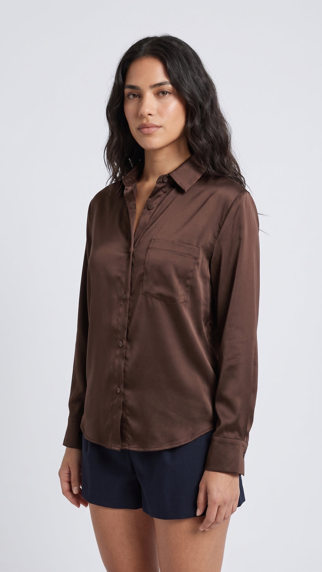 Camisa Clásica Satinada