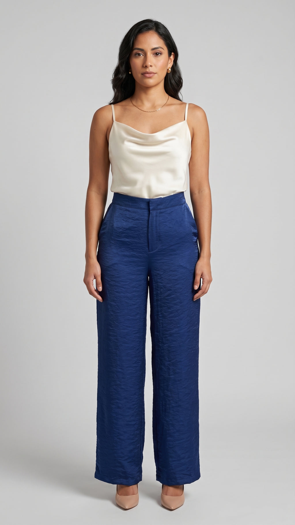 Pantalón Recto Texturizado