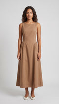 Vestido Midi con Espalda Descubierta