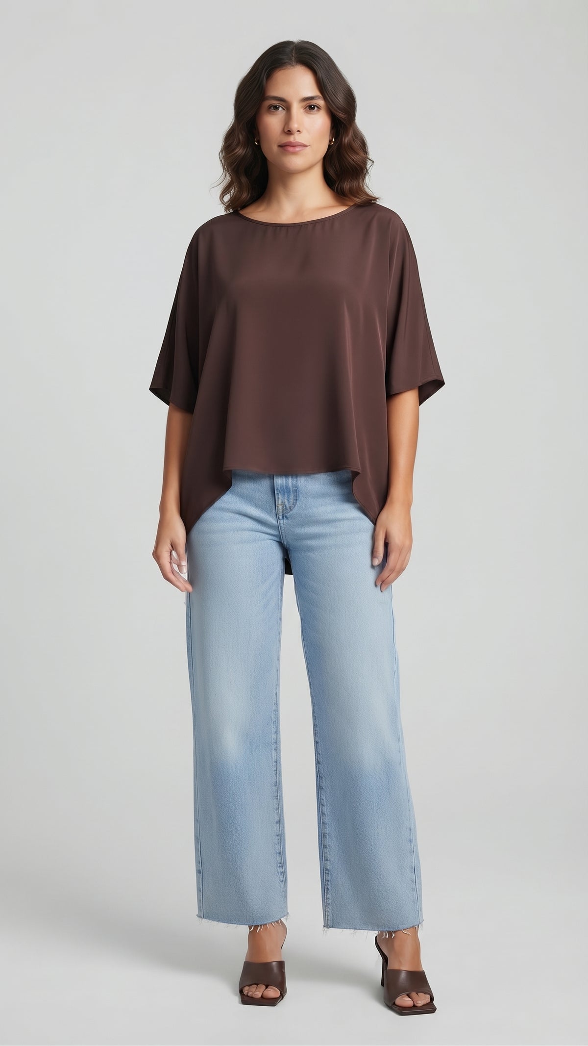 Blusa Fluida Estilo Capa