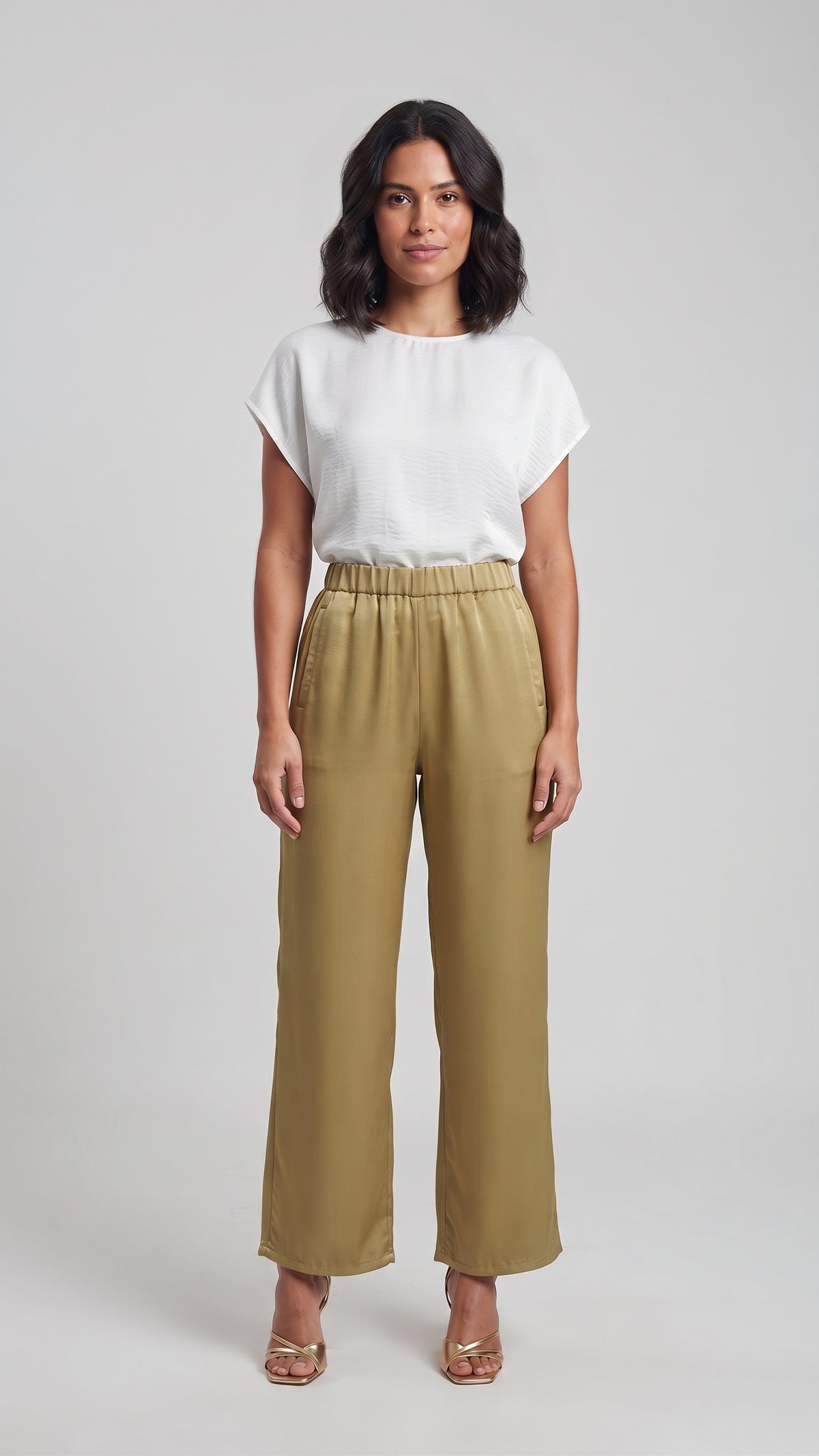 Pantalón Fluido con Cintura Elástica