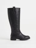 Botas Altas Planas con Suela Track Negro
