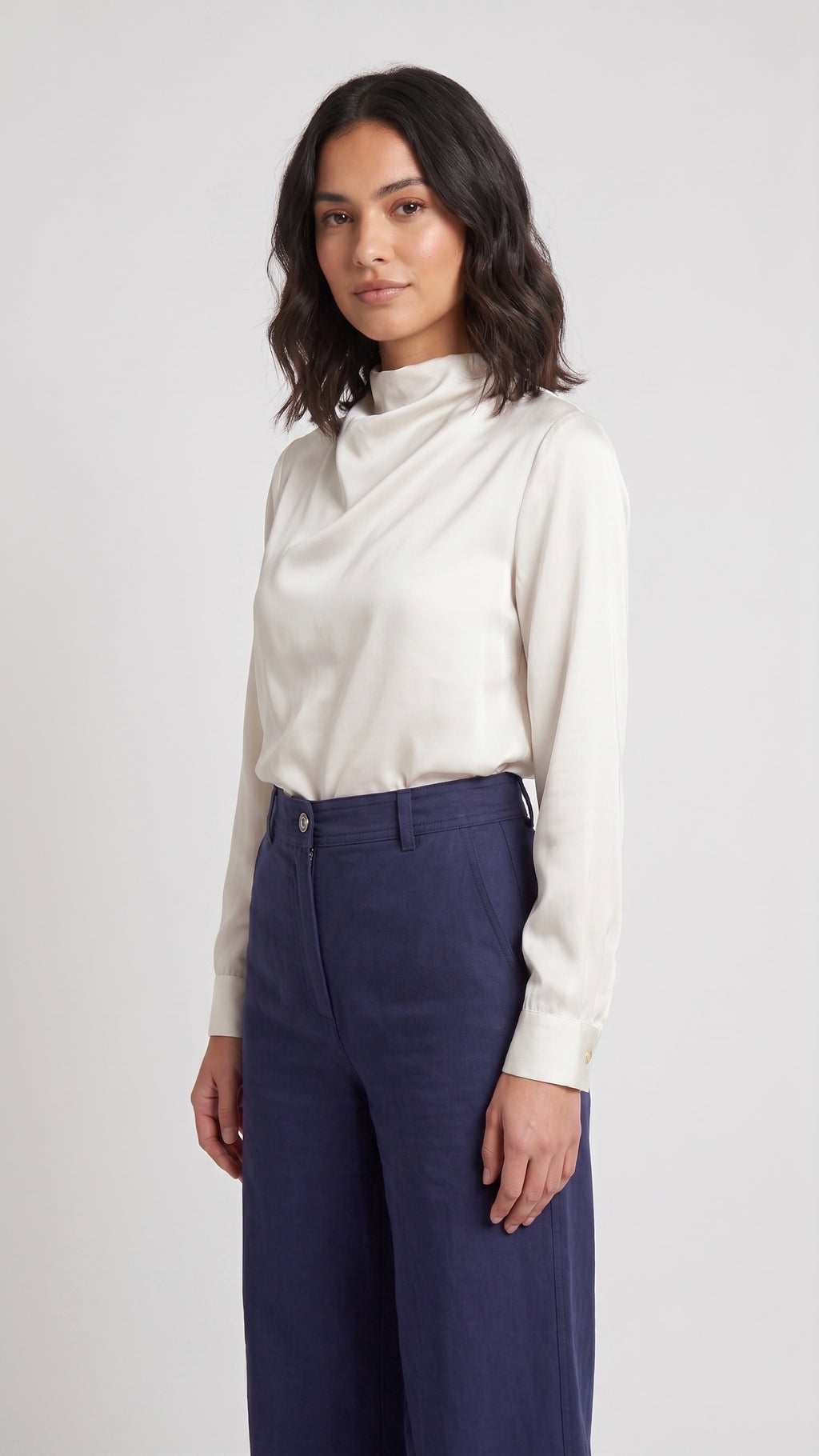 Pantalón Sastre Wide-Leg de Tiro Alto
