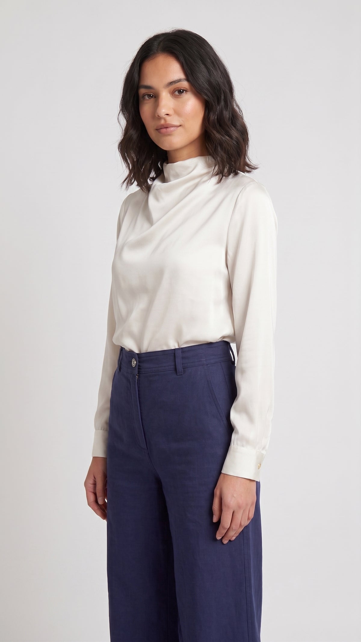 Pantalón Sastre Wide-Leg de Tiro Alto