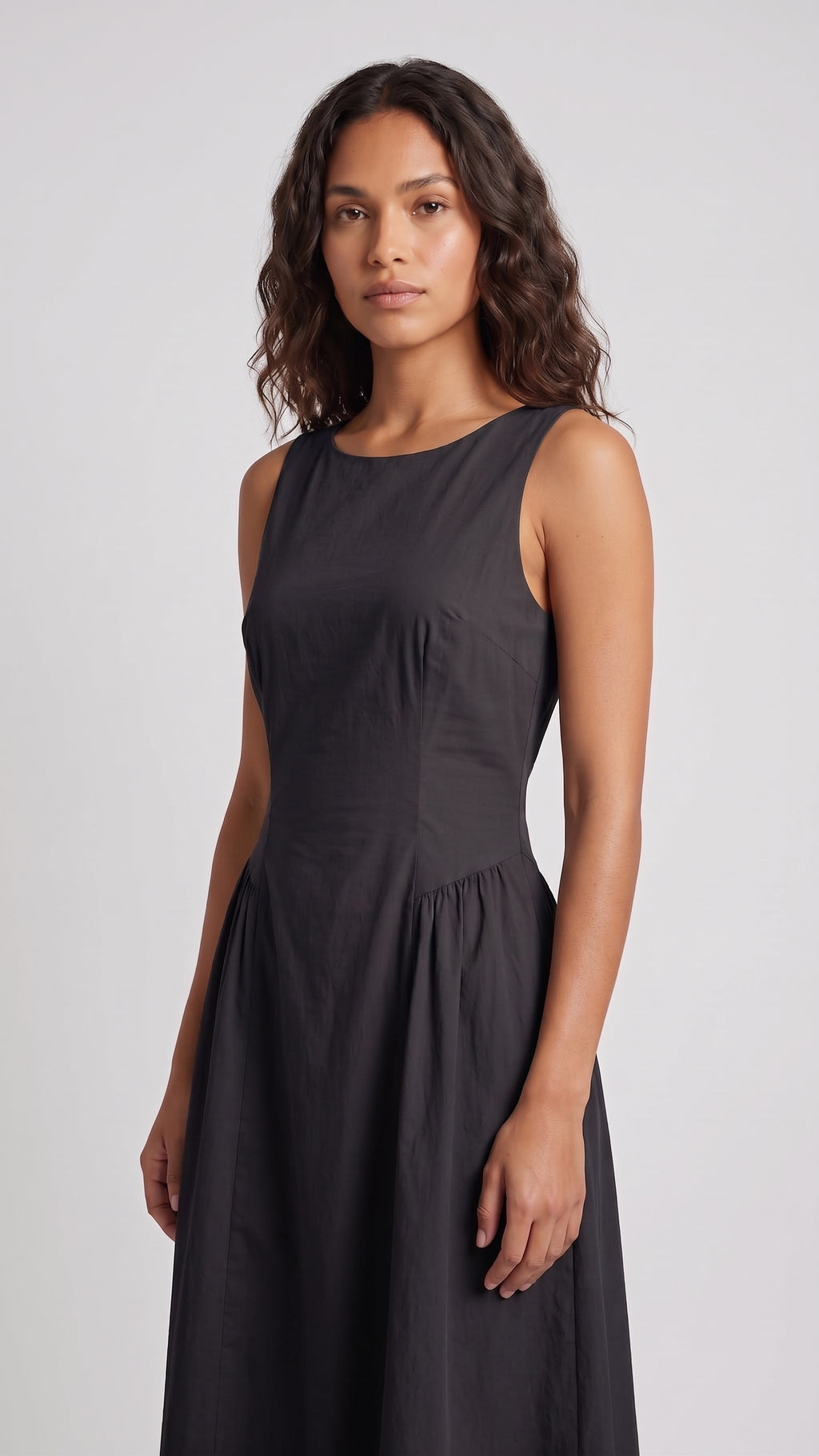 Vestido Midi con Espalda Descubierta