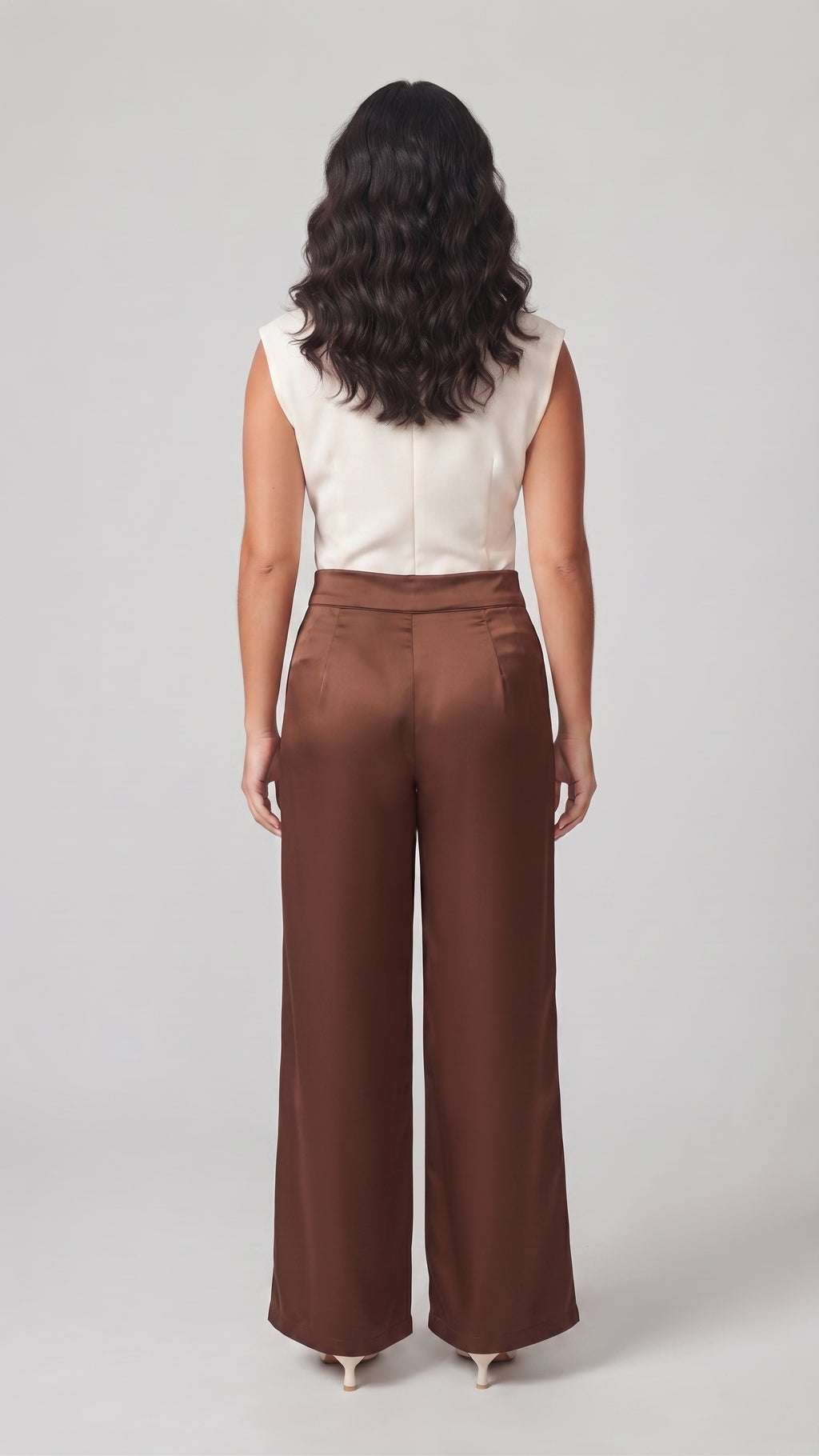 Pantalón Wide-Leg de Satin