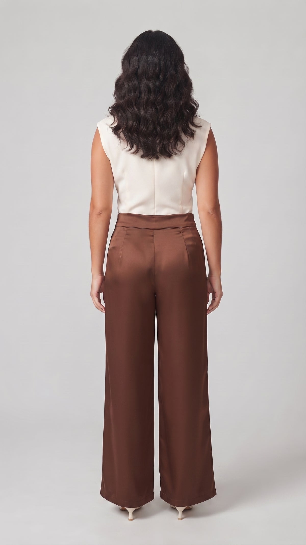 Pantalón Wide-Leg de Satin