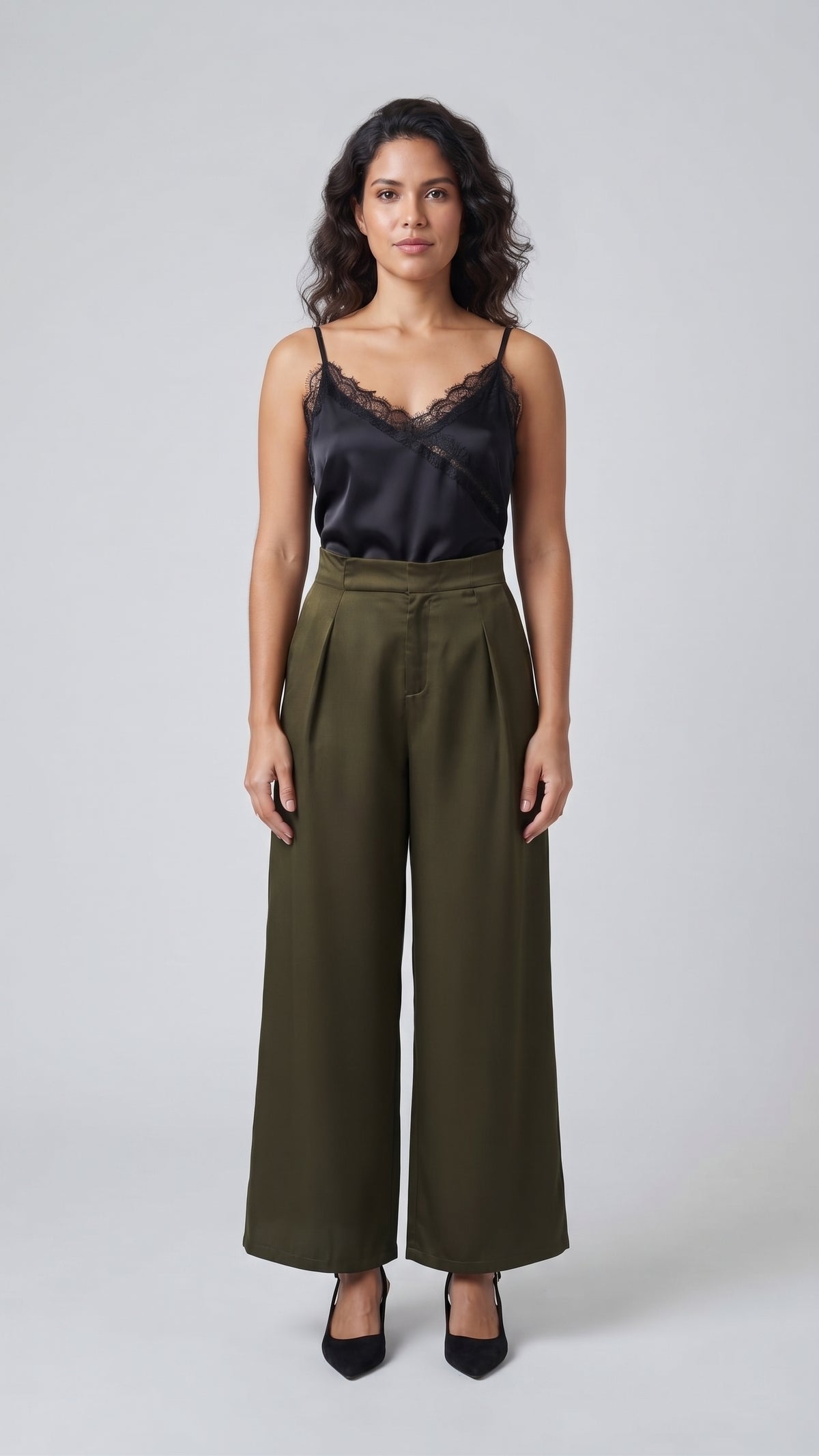 Pantalón Wide-Leg de Satin