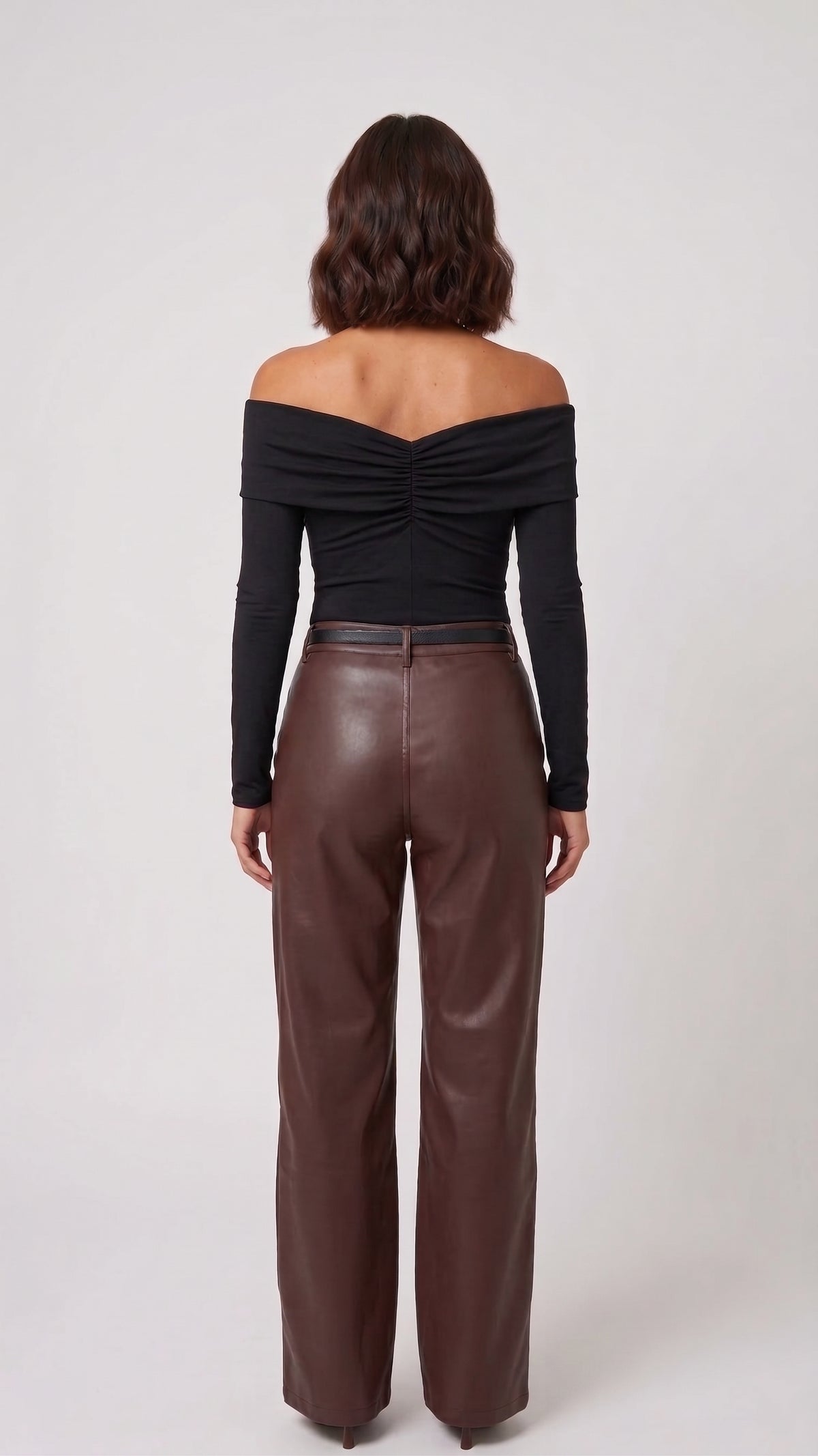 Pantalón Vinipiel de Tiro Alto