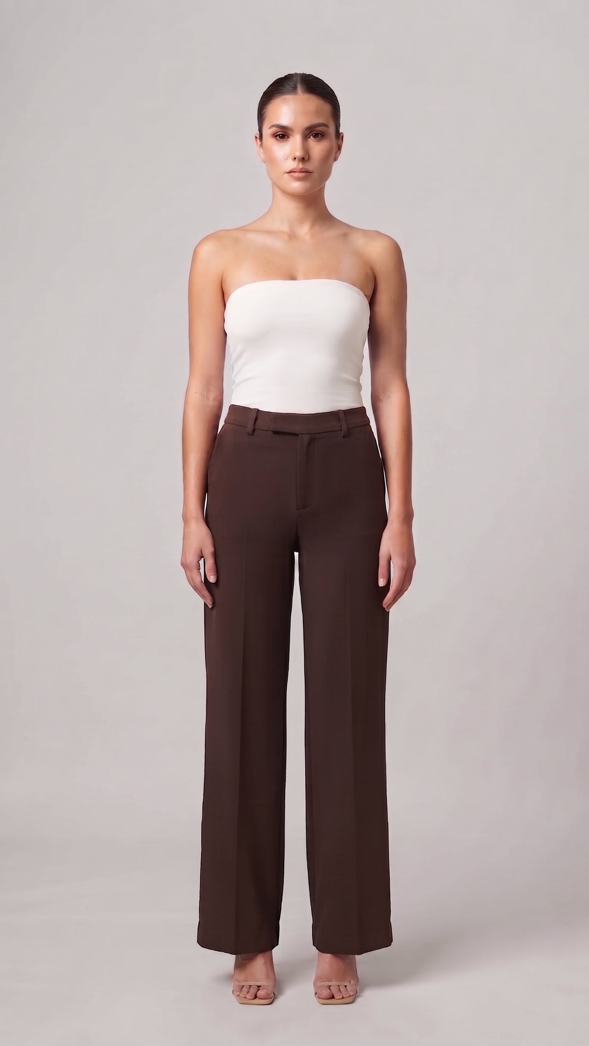 Pantalón Sastre de Tiro Alto con Cintura Elástica