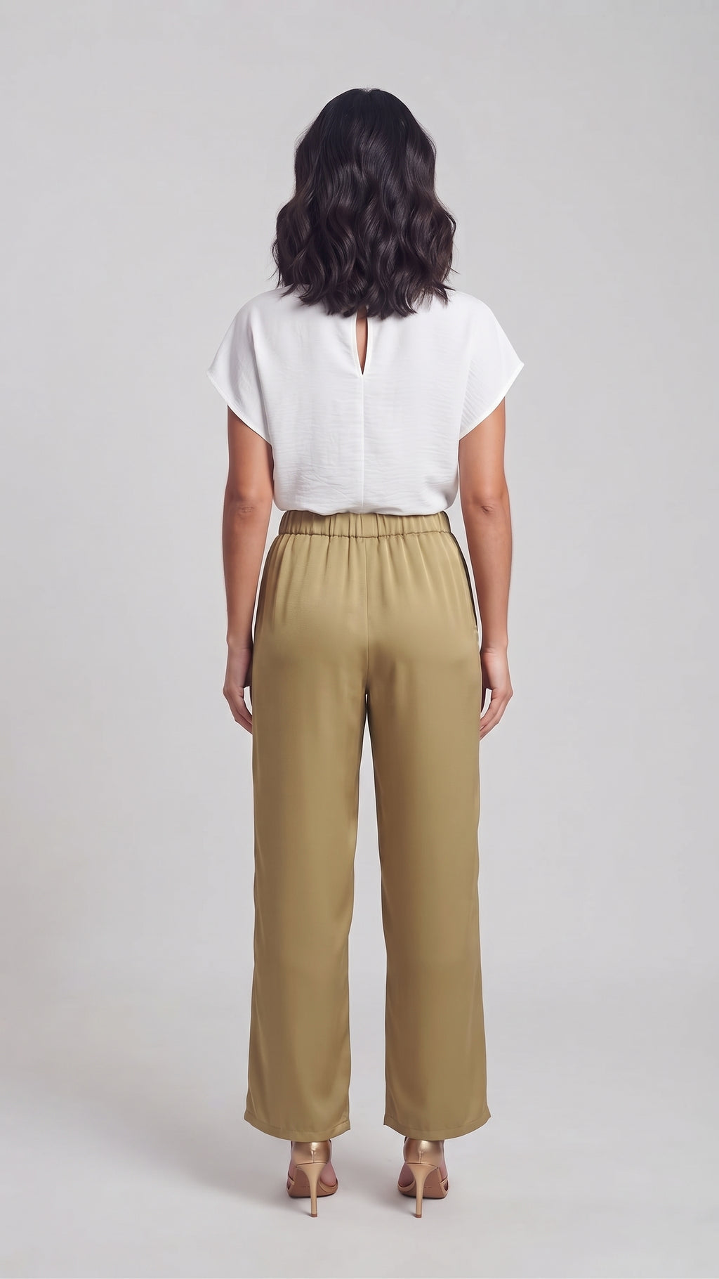 Pantalón Fluido con Cintura Elástica