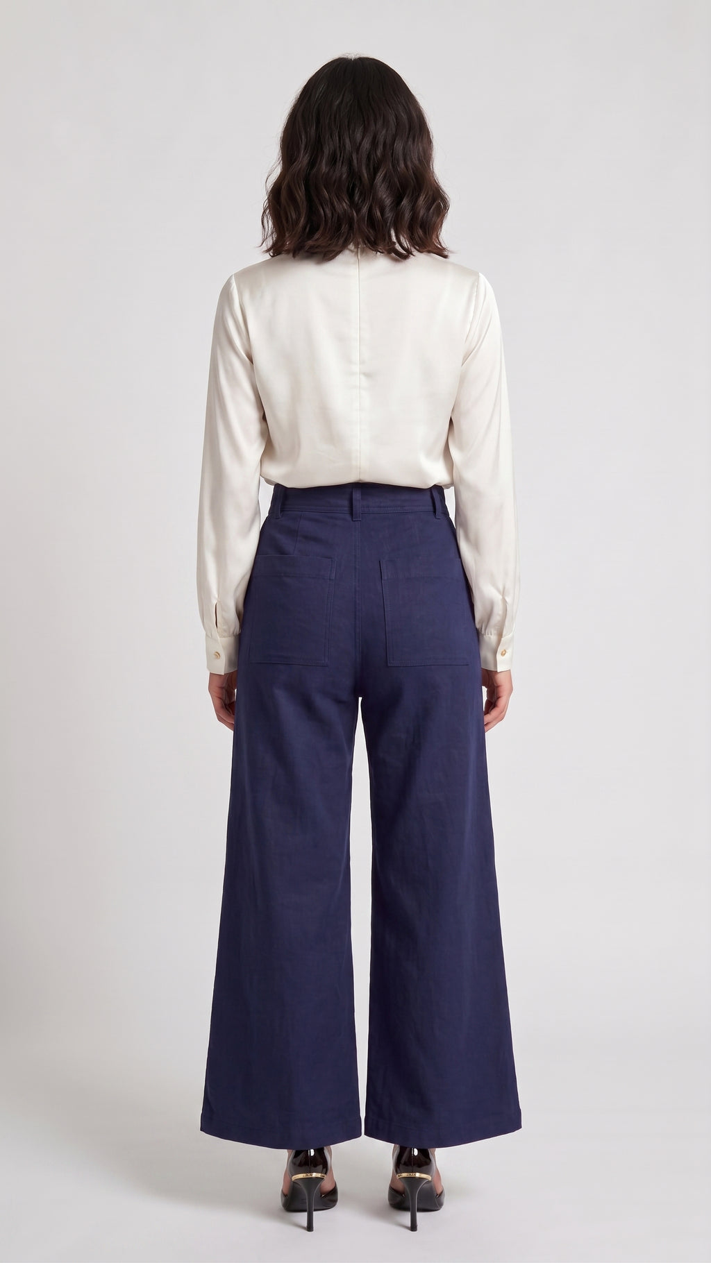 Pantalón Sastre Wide-Leg de Tiro Alto
