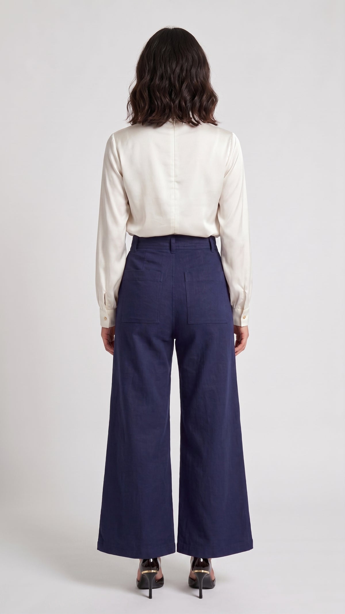 Pantalón Sastre Wide-Leg de Tiro Alto