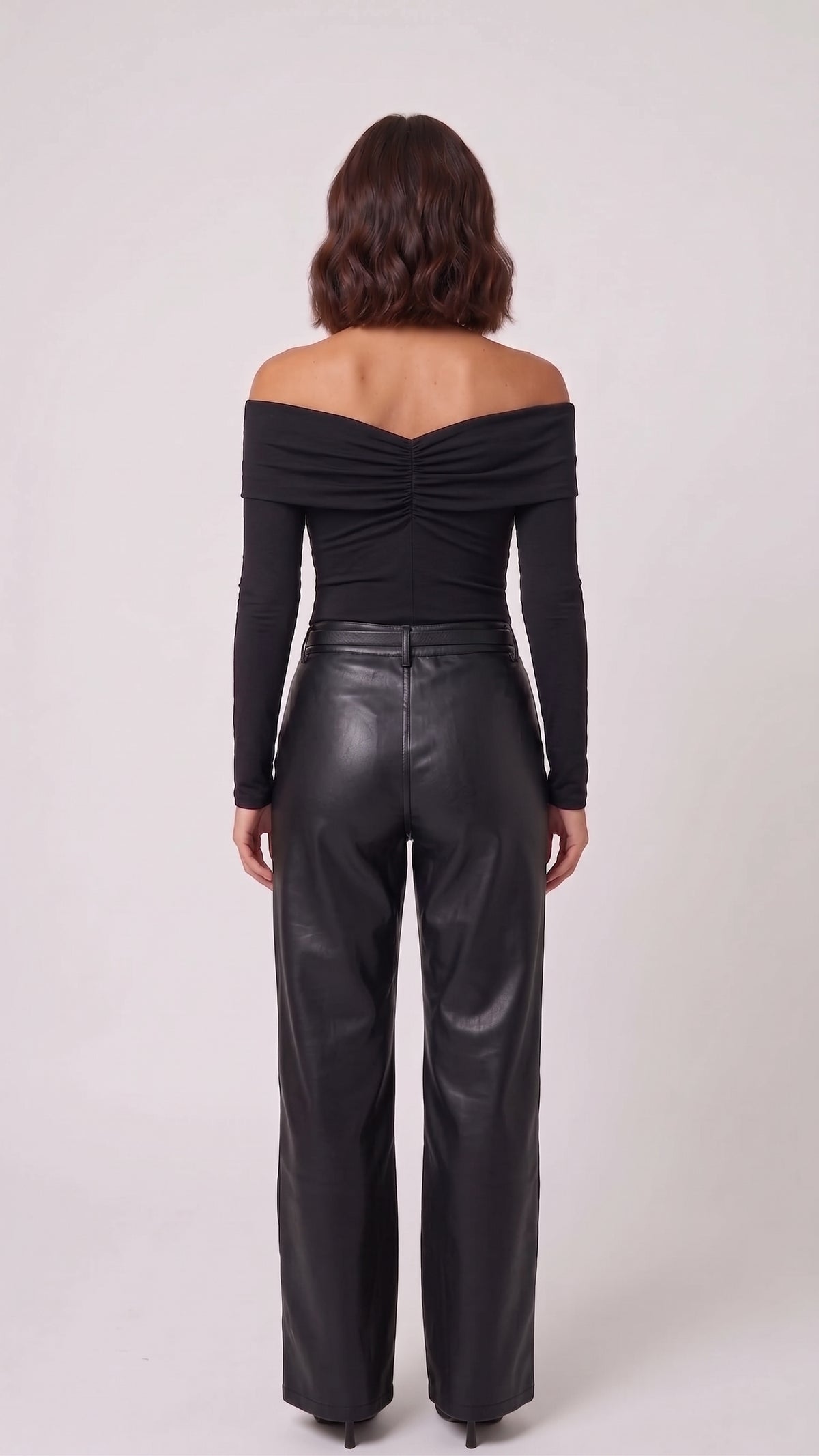 Pantalón Vinipiel de Tiro Alto