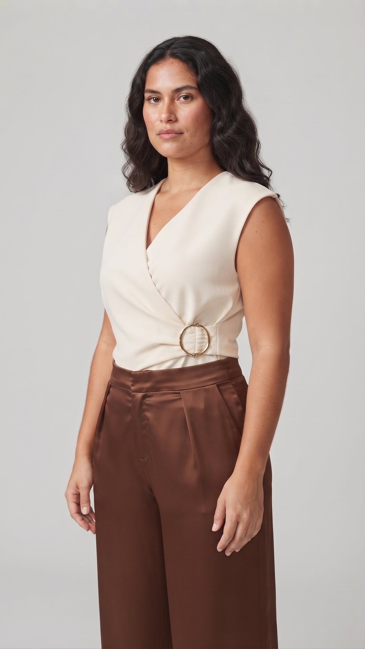 Pantalón Wide-Leg de Satin
