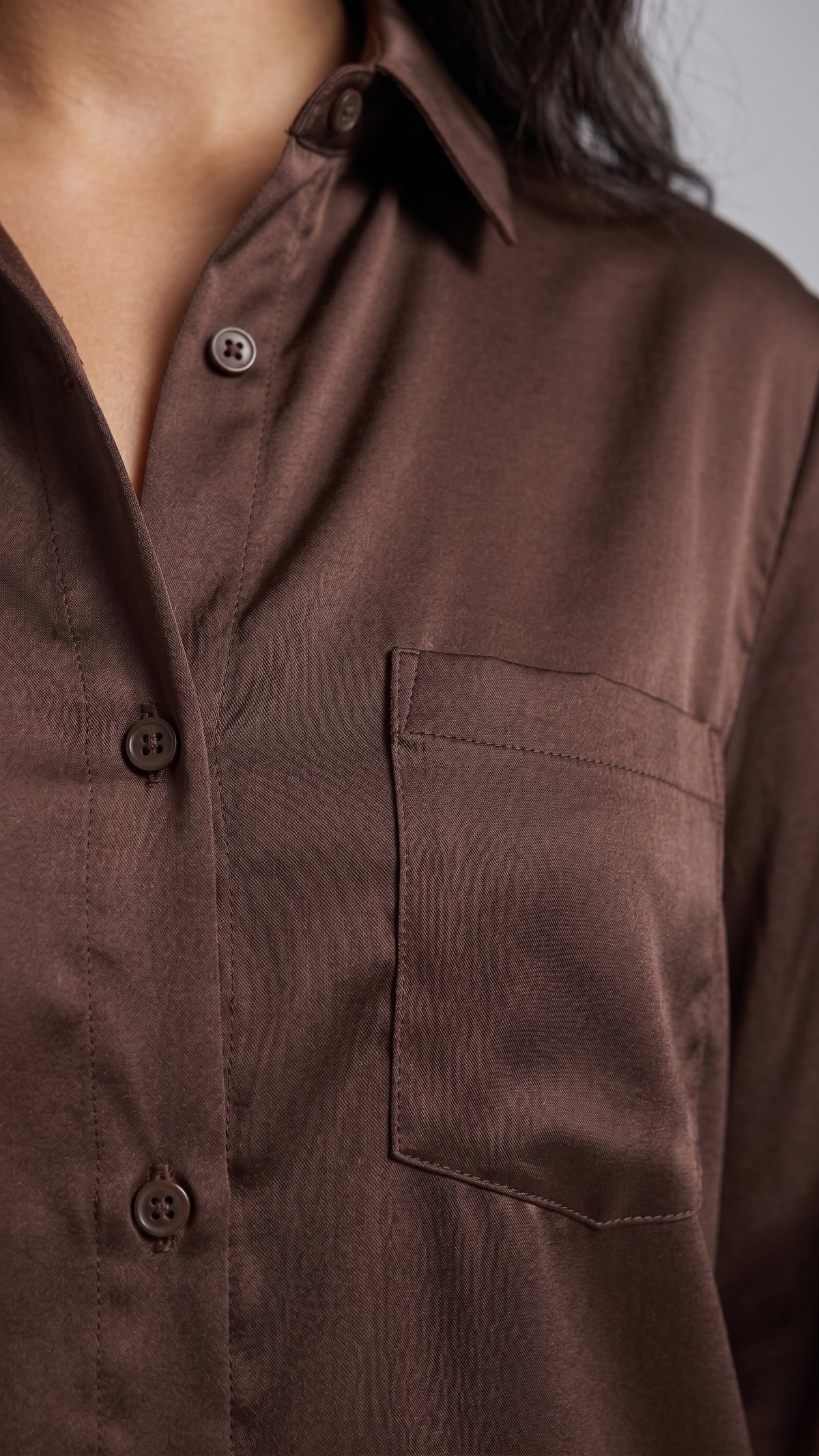 Camisa Clásica Satinada
