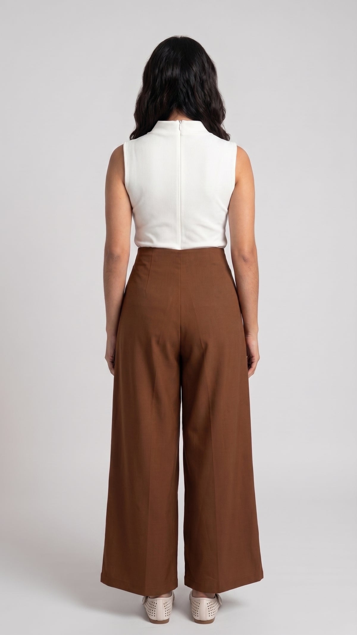 Pantalón Sastre Wide-Leg con Pinzas