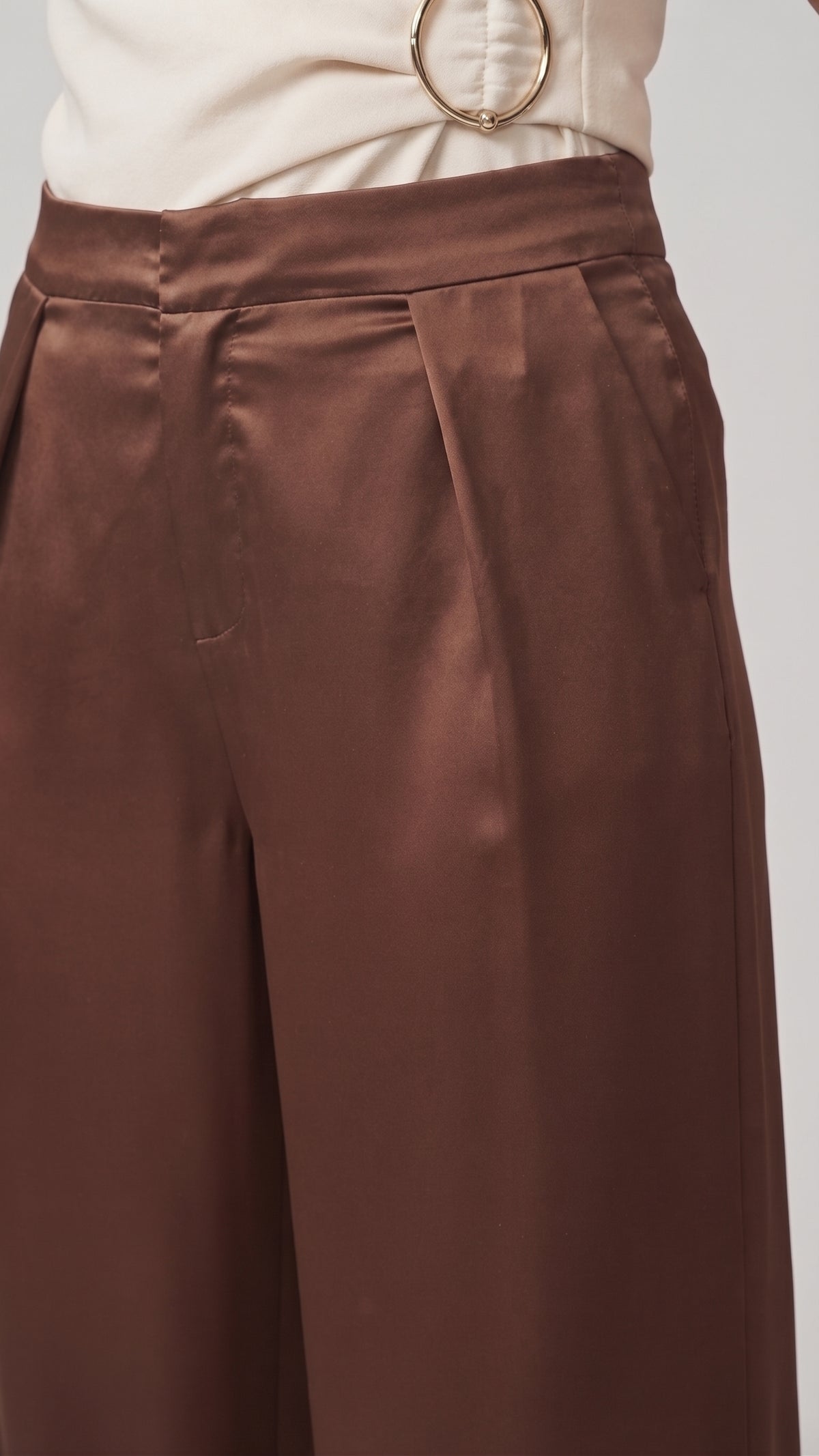 Pantalón Wide-Leg de Satin