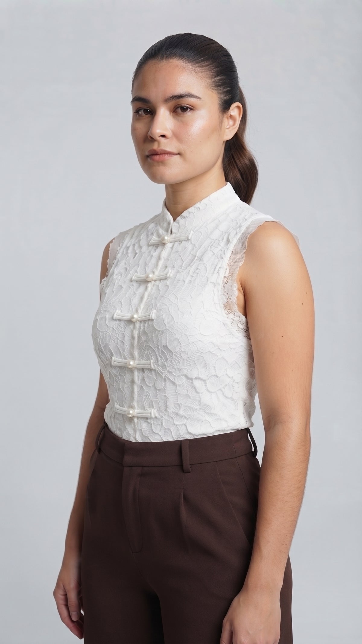 Pantalón Sastre de Tiro Alto y Pierna Ancha
