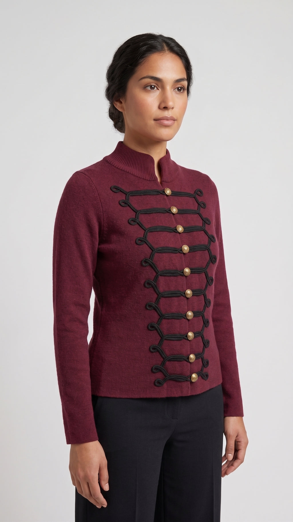 Suéter de Punto Estilo Napoleón