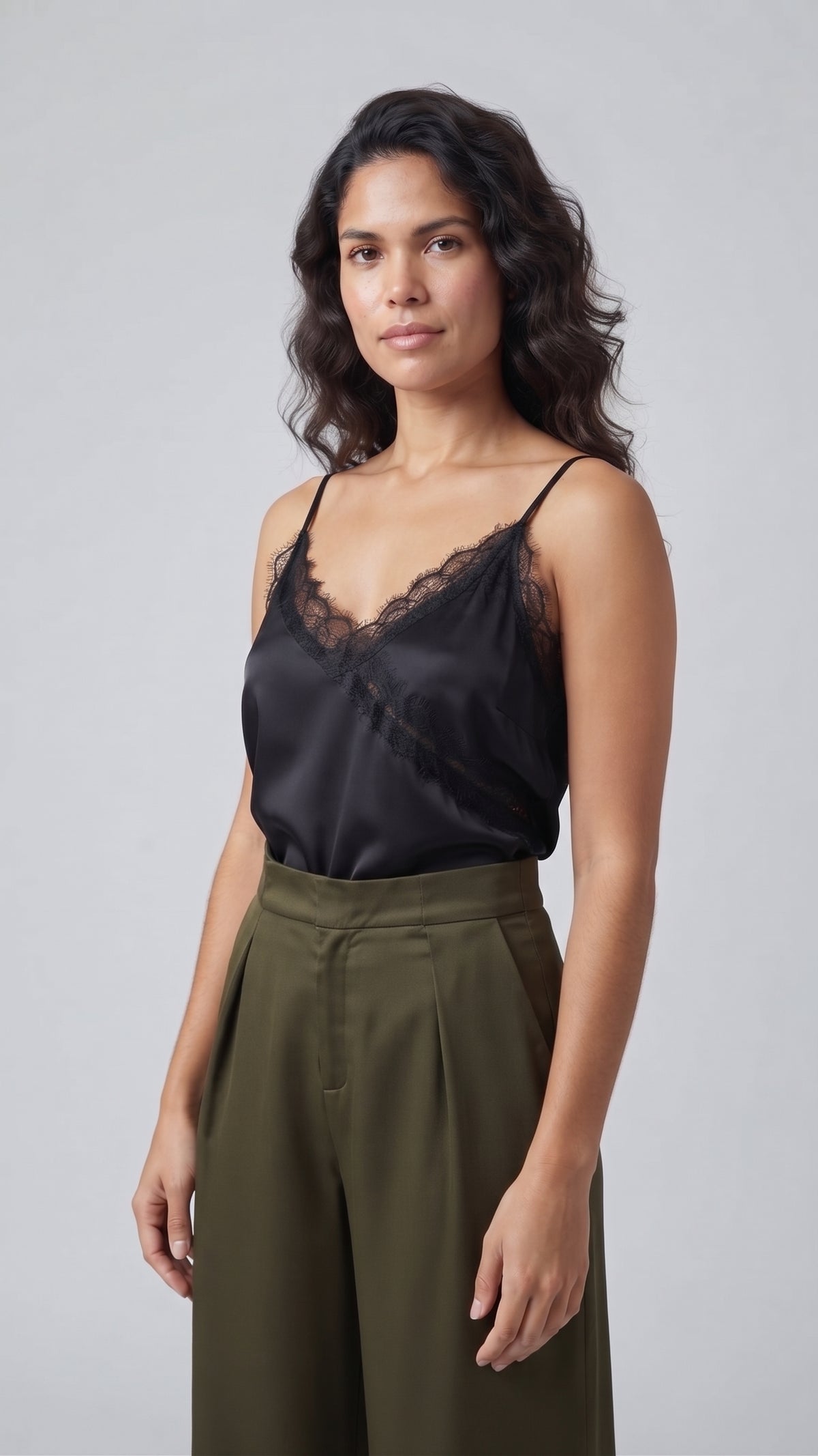 Pantalón Wide-Leg de Satin
