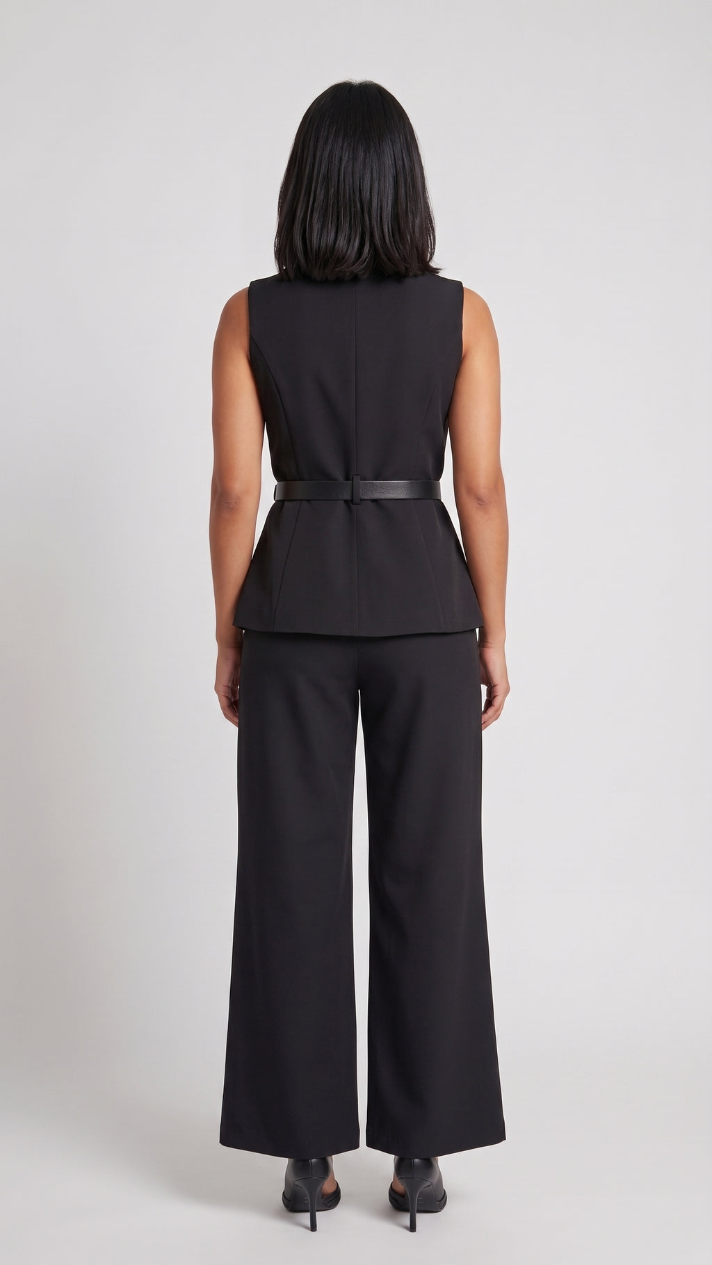 Conjunto Sastre Chaleco con Cinturón y Pantalón