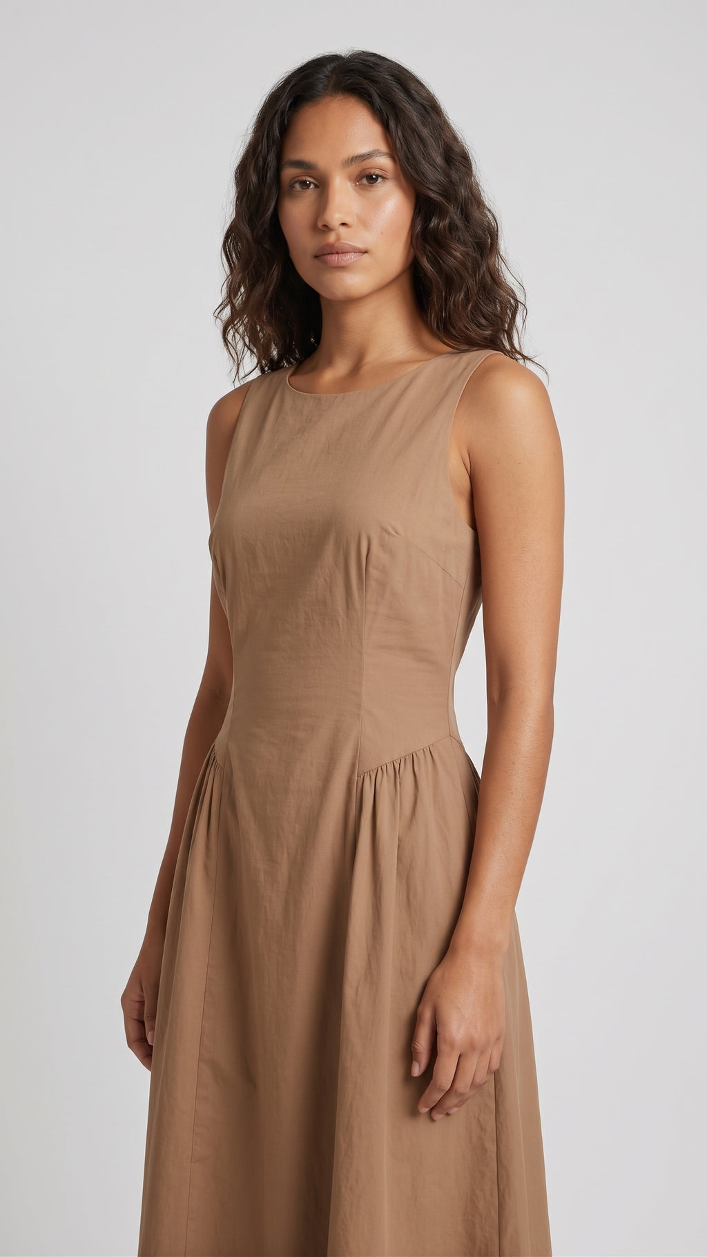 Vestido Midi con Espalda Descubierta